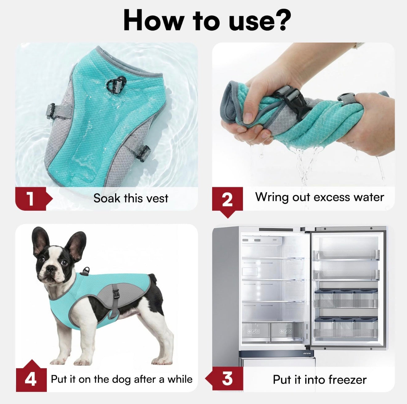Gilet Rinfrescante per Cani – Stop al Caldo in pochi secondi 🐶❄️