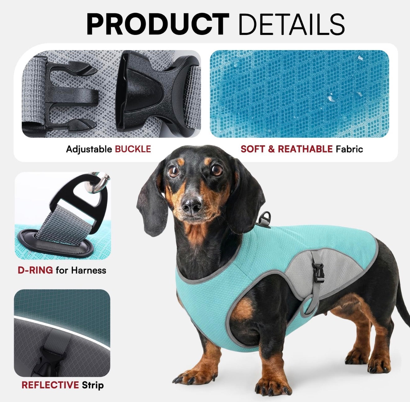 Gilet Rinfrescante per Cani – Stop al Caldo in pochi secondi 🐶❄️