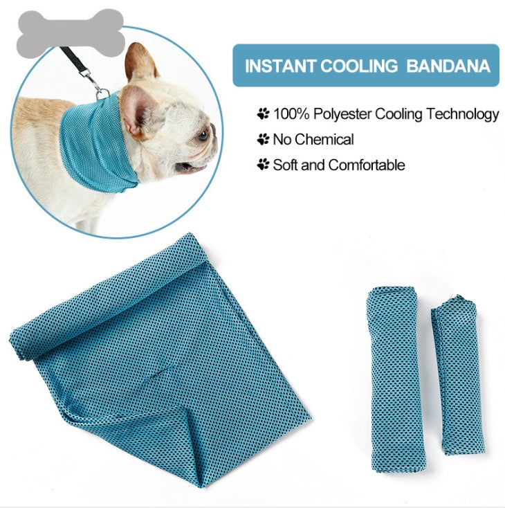 Bandana Rinfrescante per Cani – Stop al Caldo in 10 Secondi! 🐶❄️